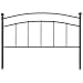 Flash Furniture Woodstock Decorative Black Metal Queen Size Open Slat Headboard with Round Posts