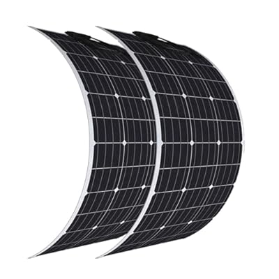 Aysolar 200 Watt Flexible Solar Panel 2 Pieces ...