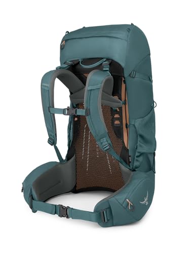 Osprey Renn 65L Women's Backpacking Backpack, Cascade Blue/Melon Orange, Extended Fit - Image 4