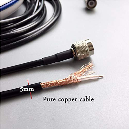 Davitu TNC Male to TNC Male Connector Cable for Trimble Leica Topcon, CORS RTK GNSS Antenna GPS Glonass Beidou RTK GNSS Antenna Cable - (Color: Length Leave Message)