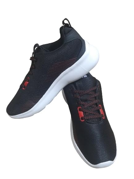 Lotto Mens Walking Sneakers, Lightweight Comfortable Durable, Black (Black red, 8) (B0D29JJC5X) Amazon Price History, Amazon Price Tracker