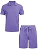 Babioboa Men's Co ords set Solid Tracksuit Summer ... #5