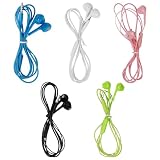 JURENGUDF Earbuds Headphones with Microphone 5-Pack, Noise Isolating Wired Earbuds, Earphones with Powerful Heavy Bass Stereo, Compatible with Motorola G Pure/One 5G Ace/Moto e