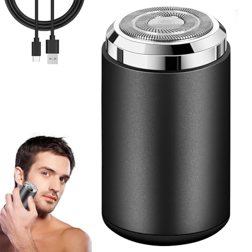 Mini Afeitadora Electrica Hombre, Easy Trim Rasierer, Mini afeitadora para zona íntima, Afeitadora Recargable USB, Afeitadora Lavable en Seco y Húmedo (A)