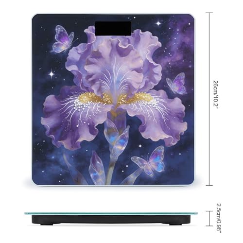 Báscula Digital de Baño Purple Floal Precisa 180 kg miniatura 2