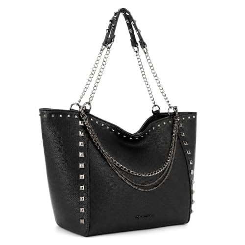 Image of Montana West Large Tote Bag for Women Oversized Shoulder Purses with Chain Handbags