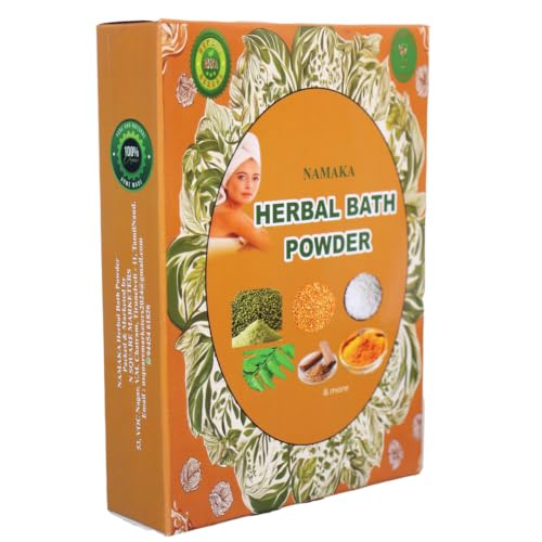 Image of NAMAKA 100% Herbal Ubtan Bath Powder - Natural Body Scrub & Face Pack for Glowing Skin, Exfoliating, Nourishing & Soothing Aromatherapy (500 gram)