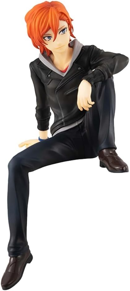 Nakahara Chuuya Anime Figure Nakahara Chuuya Noodle Stopper Figurine Sitting Pose Character Model Desktop Decoration, 5.5 inch