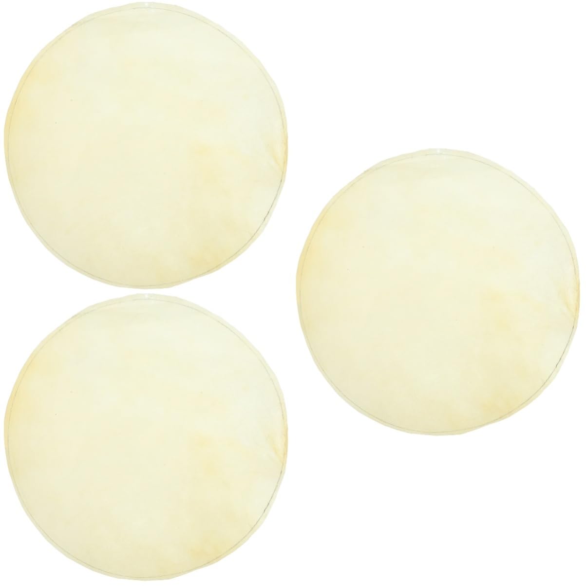 HEMOTON 3pcs Supple Musical Instrument Parts Drum Skin Round Drum Leather Appearance