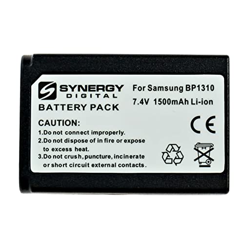 Synergy Digital Digital Camera Batteries, Compatible With Promaster Bp-1310 Digital Camera Batteries (Li-Ion, 7.4V, 1500 Mah), Set Of 5 #TOP4