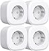 Refoss Smart Plug, zdalne gniazdko Wi-Fi, 4 sztuki. Kompatybilne z Alexa i Google Assistant. Sterowane głosem. 2,4 GHz, 16 A. Pozwala sterować różnymi urządzeniami. Możliwość zaplanowania harmonogramu działania. Pozwala oszczędzać energię.