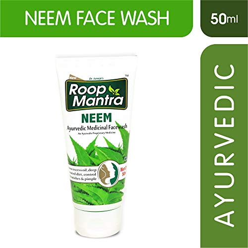 Image of Roop Mantra Herbal Neem Face Wash for Men and Women, 50ml (Pack of 5)