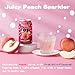 NÜLIFE Fizz & Pop Sparkling Popping Boba Drink, Peach Carbonated Drink with Yogurt Style Bursting Pearls, Sparkling Juice in Can, Gut Support, Caffeine-Free, Authentic Taiwanese Bubble Tea, 11.2 Fl Oz (Pack of 12)