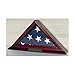 DisplayGifts Solid Wood American Flag Display Case Stand 3'X5' Home/Flown Flag Not for Casket Draped Flag FC35-CHE