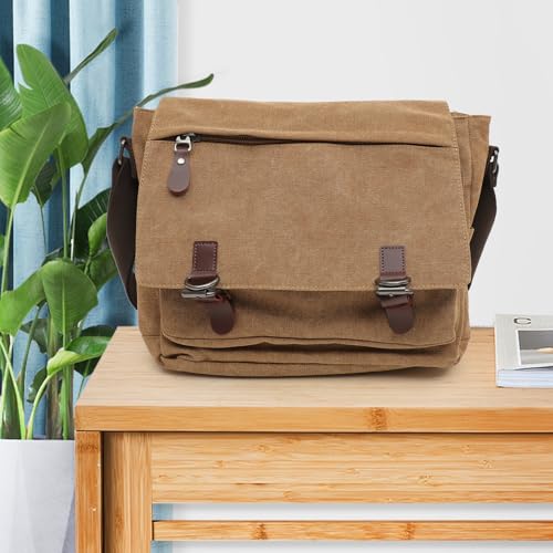 Bolso bandolera para hombre PRETYZOOM de lona ligera, ideal para estudiantes en su día a día 3