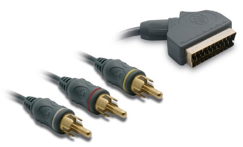 Cavo adattatore Scart (Scart / 3x Cinch, 3 m)