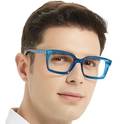Image of Lightweight Reading Glasses Men Women Square Spring Hinges Readers 1.00 1.25 1.50 1.75 2.00 2.25 2.50 2.75 3.00