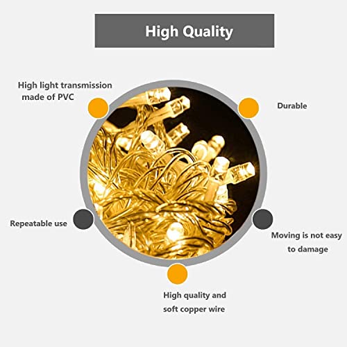 Redefun Stringa Luci LED a Batteria,10m 80 LED