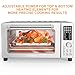 Nuwave Bravo Air Fryer Toaster Smart Oven, 10-in-1 Countertop Convection, 1800 Watts, 21-Qt Capacity, 50°-450°F Temp Controls, Top and Bottom Heater Adjustments 0%-100%, PFAS Free, Stainless Steel