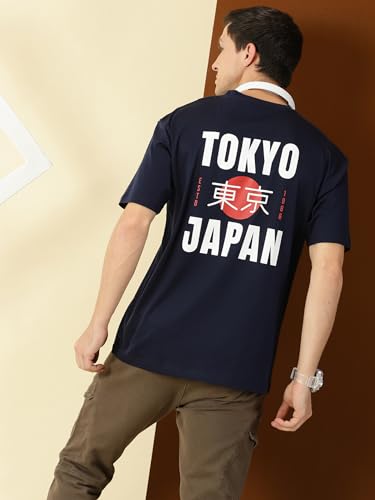 Image of Thomas Scott Men's | Graphic | Half Sleeve | Oversized Fit | 100% Cotton | Crew Collar | Casual Tshirt