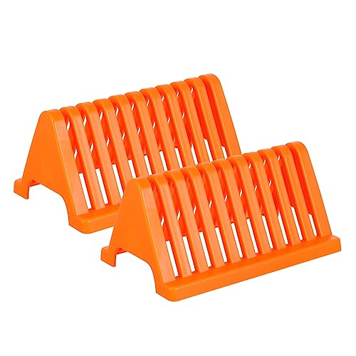 COLLBATH 2pcs Glass Slide Drain Racks Sink Dish Drying Rack for Histology Slides Lab Glassware Storage Portable Holder