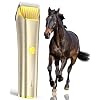 oneisall Cordless Horse Clippers,Low Noise 2 Speed Grooming Clippers,Horse Trimmer Shaver Kit for Matted Long Hair,Detachable Stainless Steel Blade Grooming Kit for Thick Coat