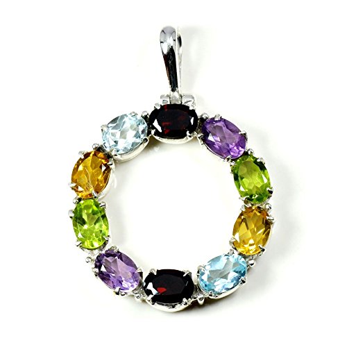Pendentif argent 925 ovale et pierre précieuse : le cadeau idéal