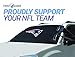 NFL Frost Guard Windshield Cover for Ice and Snow, New England Patriots | Standard Size Car Windshield Frost Cover with Side Mirror Covers | Fits Most Cars, Sedans, Small Trucks, SUVs – 60 x 40 Inches