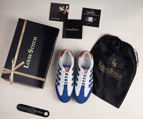 Image of LOUIS STITCH Play Men's Brazillian Blue Fashion Sneaker Comfortable for Men All Day Wear (SNK-CS) (Size- 6 UK)