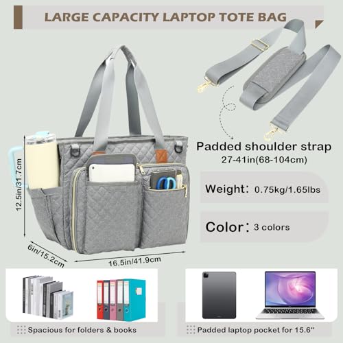 BISKLNDN Lightweight Tote with Insulated Pockets