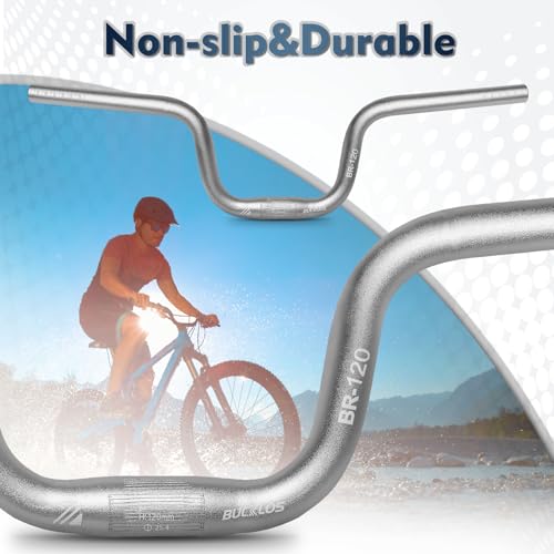 Bucklos QQUS-700604-BR160-SILVER 25.4 Mountain Bike Handlebars thumb #3