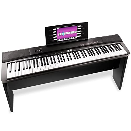 MAX KB6W piano numérique 88 touches et pédale de sustain, idéal pour débuter le piano - Les Beatles, Paul McCartney, John Lennon, RIngo Starr, George Harrison MAX KB6W piano numérique 88 touches et pédale de sustain, idéal pour débuter le piano