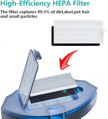 14 Pcs Accessories Kit for Lubluelu SL60D SG60 SL61, for Tikom L8000/L8000 Pro/L9000/L9000 Pro, for Laresar L6 Nex, for HONITURE Q6 SE Robot Vacuum Parts