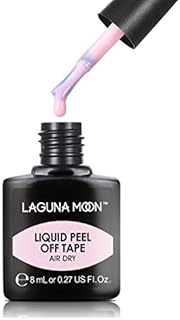 Lagunamoon Liquid Latex Peel Off Tape Skin Protector for Nail Art Cuticle Guard Polish Barrier, Pink