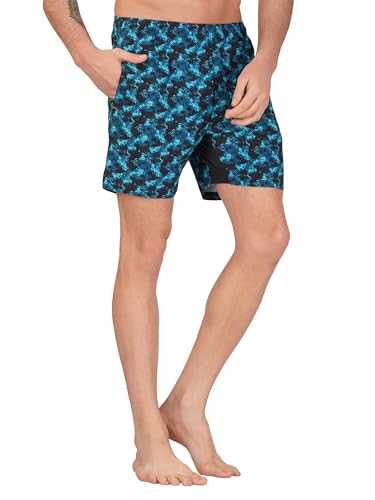 Image of NEVER LOSE Mens 5 inch Swim Trunks with Zipper Pockets Quick Dry Beach Board Shorts for Men Swimsuit Swimwear with Mesh Lining