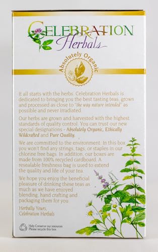 image for Celebration Herbals Organic Herbal Mullein Leaf Tea -- 24 Herbal Tea B