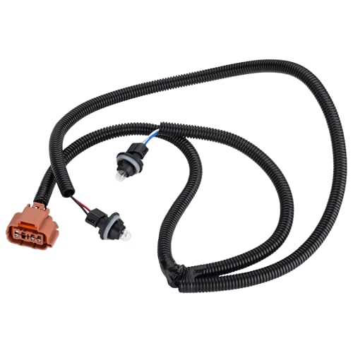 ISINFLASH Rear Bumper License Plate Light Harness Fit for Chevy Classic Silverado, Fit for GMC Classic Sierra 1999-2007, Fit for Chevy Avalanche 2002-2006 Replaces 15768809 15764121 with 2X Bulb