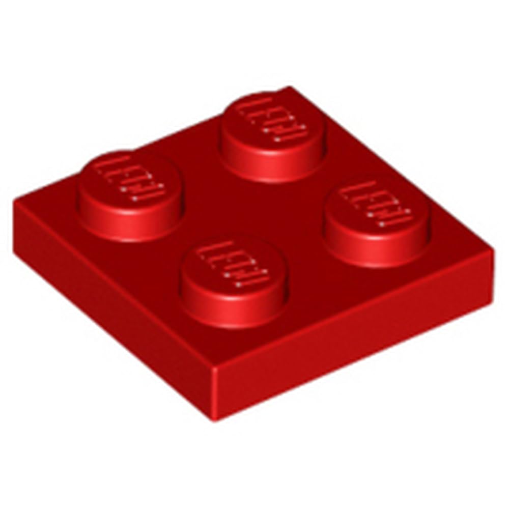 LEGO Building Plate, 2 x 2 Studs - Choose Your Colour, Part 3022, Choose Your Colour (Red, 10, Bricks)