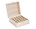 Wooden Essential Oil Box - Holds 25 (5-15 ml) Essential Oil Bottles - Perfect Essential Oils Case for Traveling and Presentations - Protects Your Essential Oils From Damaging Sunlight