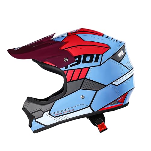 Royal Enfield Motocross Kids ISI Certified Helmet Chase FF Mx Multi Abs Gl B (Y-XL) 56 with High Impact Grade Thermoplastic for Superior Impact Protection - Image 4 thumbnail