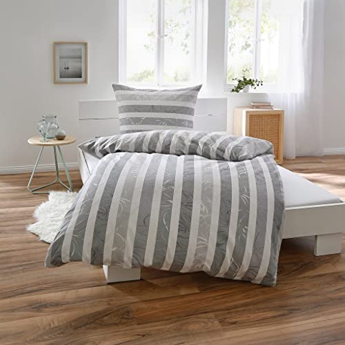 Dyckhoff Weichfrottier Bettwäsche Blockstreifen 1 Bettbezug 135 x 200 cm +...