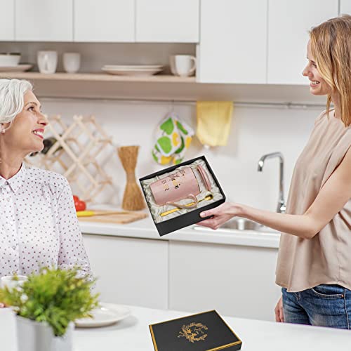 Doublewhale Aunt Gifts from Niece, Nephew - Best Aunt Ever Gift Mug - Happy Christmas Birthday Mothers Day Gifts for Auntie - Marble Ceramic Auntie Coffee Mug Gifts Box Printed Gold 14 Oz Pink