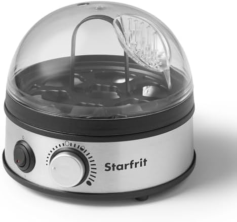 Starfrit 7-Egg Cooker with Measuring Cup - Dry Boil Protection - 3 Settings