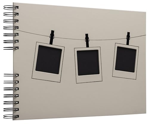 Album photos spiralé Instants beige Exacompta de 50 pages noires