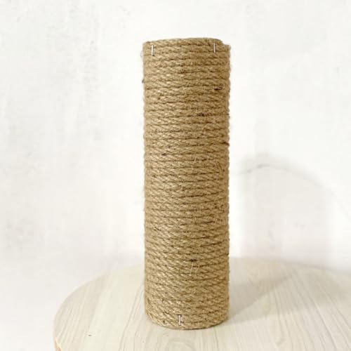 Post rascador de madera para gatos con cuerda de sisal miniatura 6