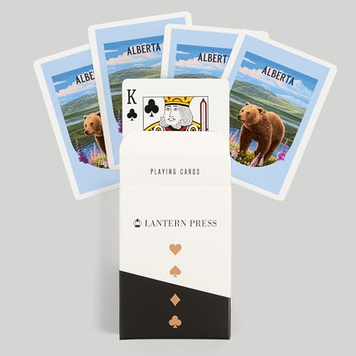 Lantern Press Alberta, 52 naipes poker para adultos miniatura 6