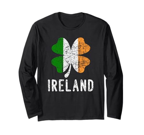 Bandiera irlandese dell'Irlanda in difficoltà patriottica, uomini, donne, bambini Maglia a Manica