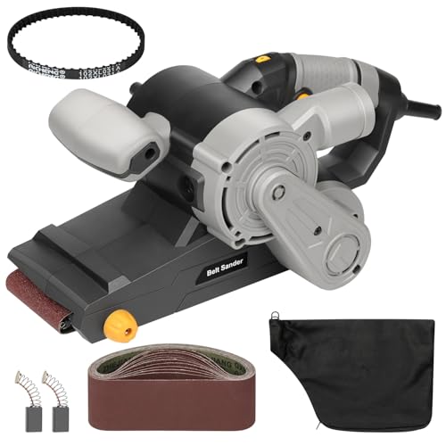 Extbtfor 321-Inch Belt Sander 8 Amp Variable-speed 170-380RPM 12 Pcs Belts