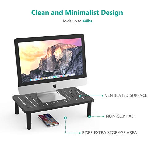 image for WALI Monitor Stand Riser for Computer, Laptop, Printer, Notebook and A