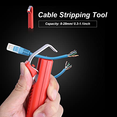 VIFERR Wire Stripper 8-28mm Mini Cable Stripper Adjustable Stripping Plier Crimping Tool Electrical Tools Terminal Crimper for PVC Rubber Silicone Cable - Image 2